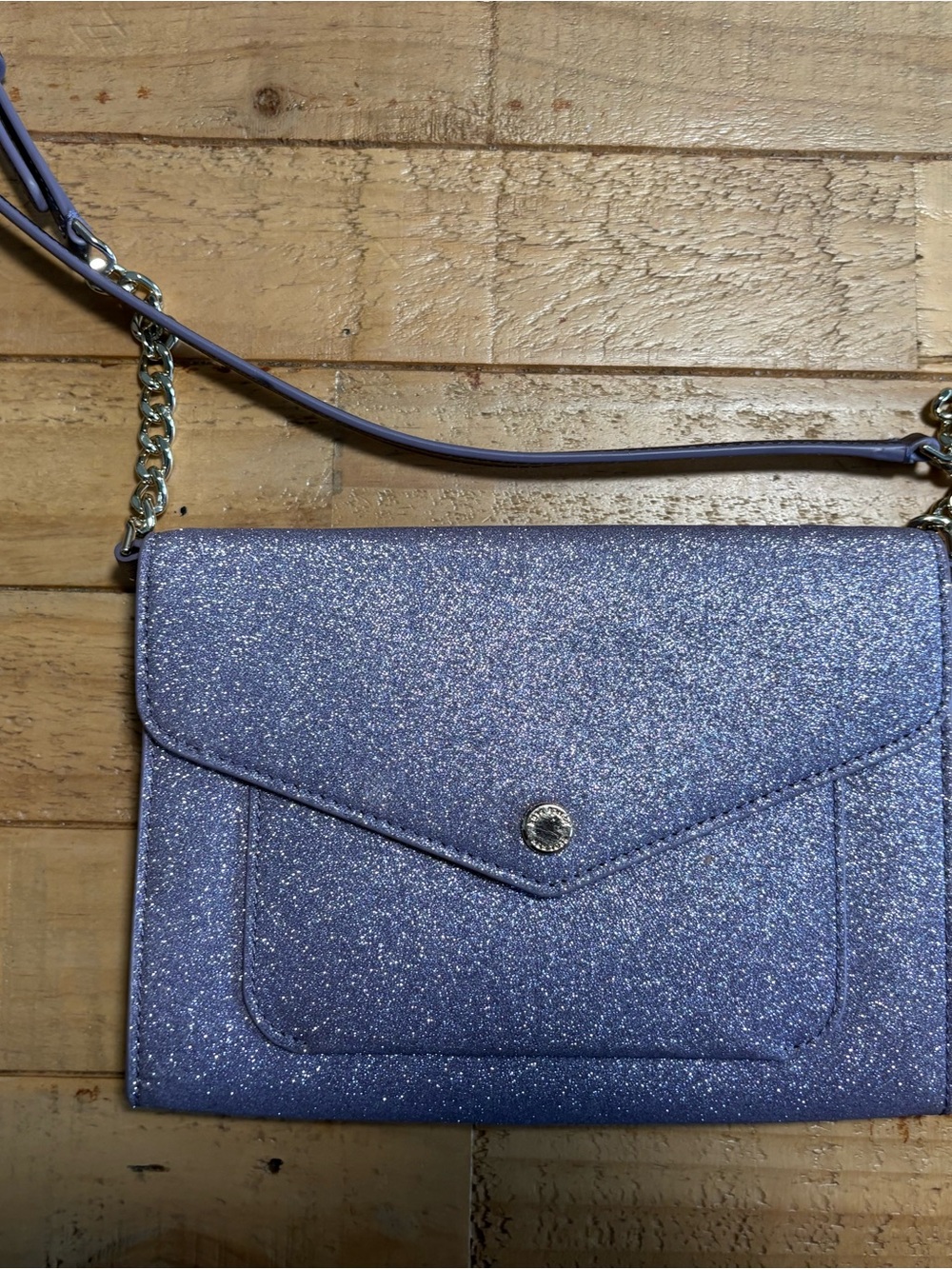kate spade Lavender Glitter Envelope Crossbody